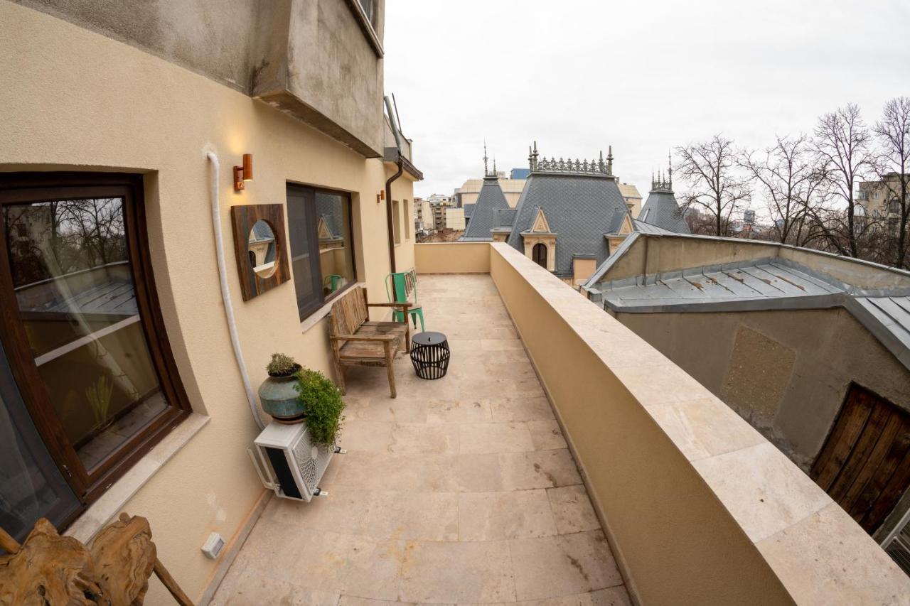 Theatre Rooftop Apartment With Patio Boekarest Buitenkant foto